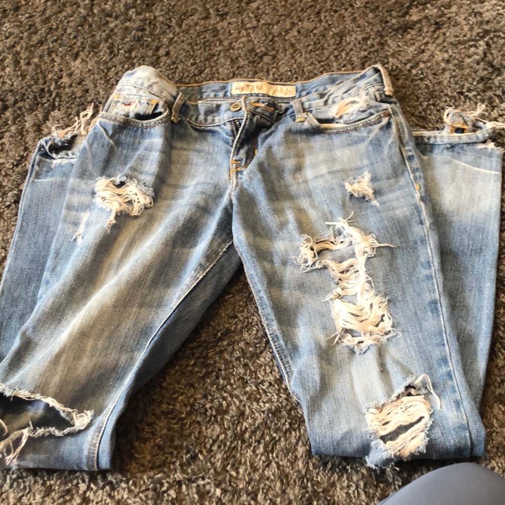 Hollister Ripped Boot-cut Jeans